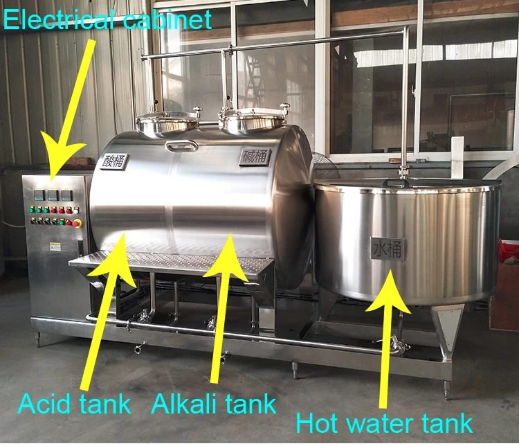 Factory Custom 500L / 1000L cip Clean System For Tanks