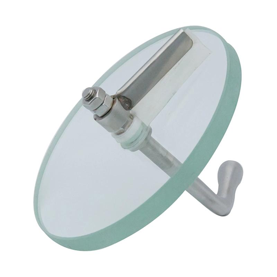 União sanitária de aço inoxidável com visor de vidro com limpador