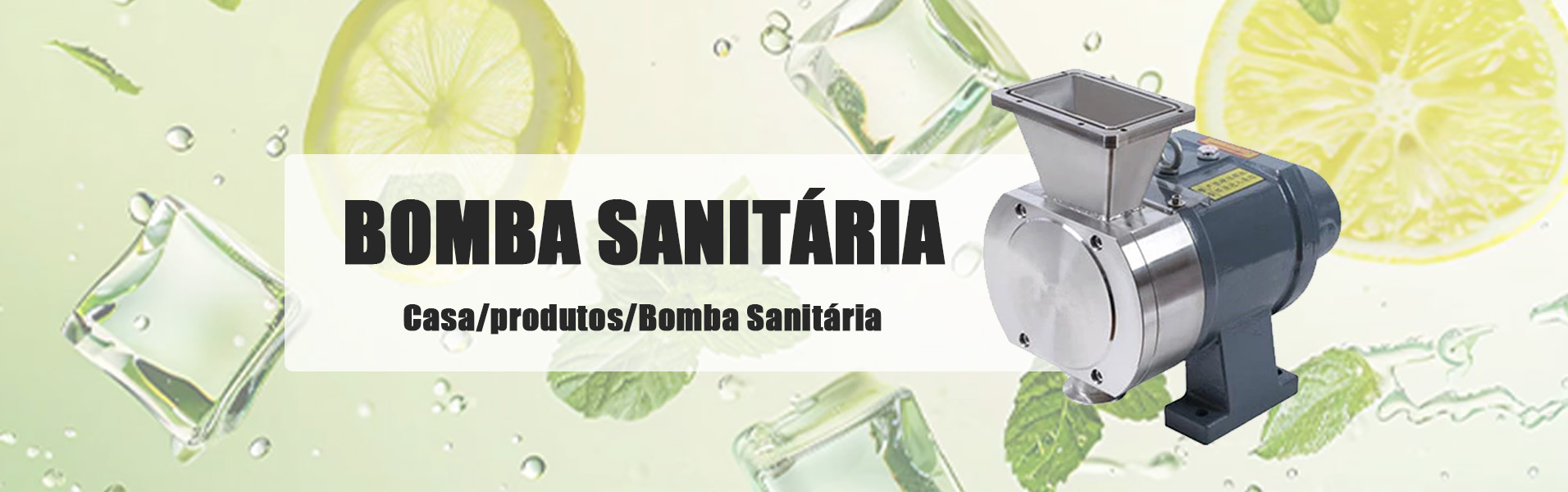 Bomba de lóbulos rotativos sanitários